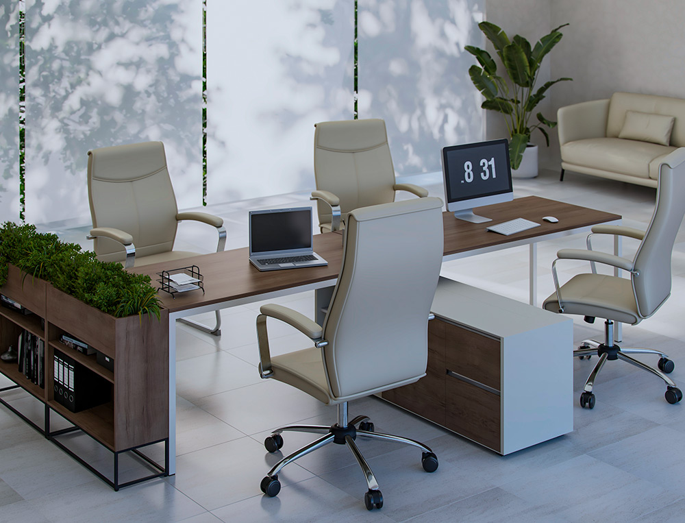 SILLA Q-CONNECT DIRECCION MODE NA SIMIL PIEL BASE METALICA ALT MAX 1210 ANC 630 PROF 650 MM RUEDAS PREMIUM COLOR GRIS