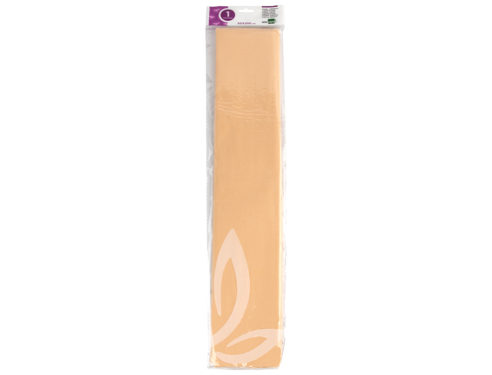 PAPEL CRESPON LIDERPAPEL 50 CM X 2.5M 34G/M2 SALMON