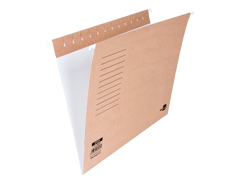 CARPETA COLGANTE LIDERPAPEL FOLIO PROLONGADO KRAFT