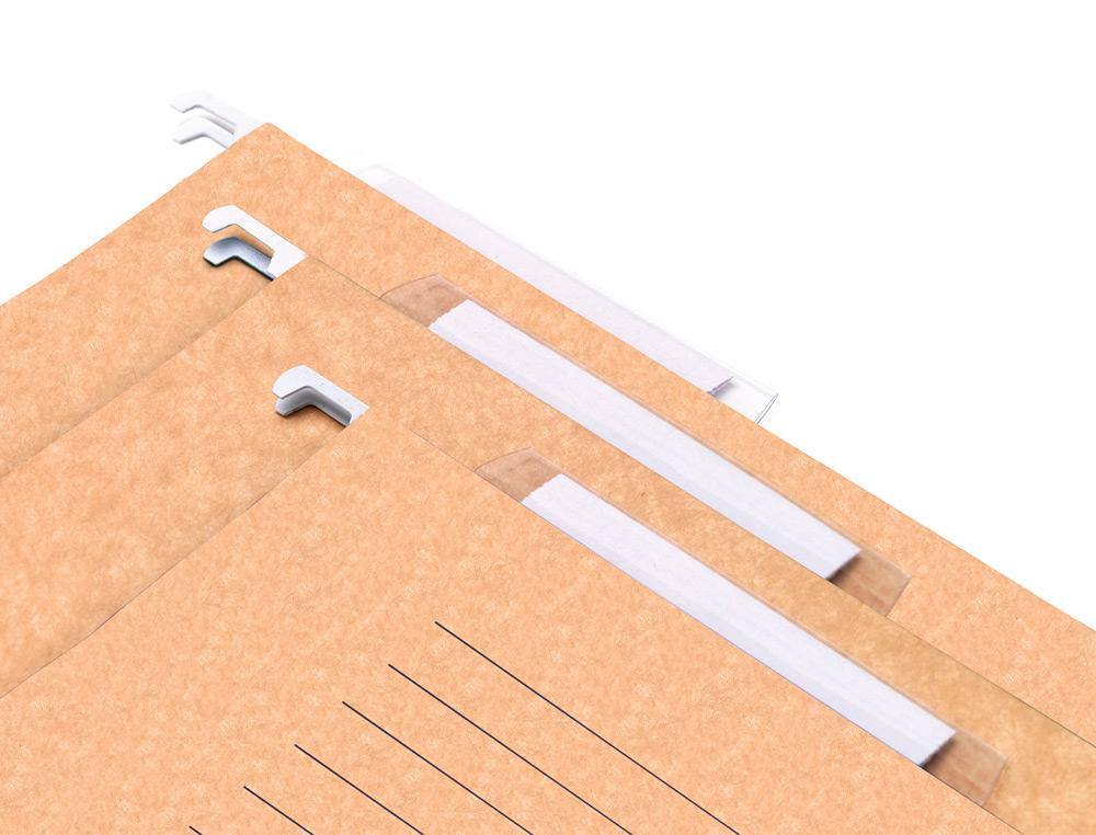 CARPETA COLGANTE LIDERPAPEL FOLIO PROLONGADO KRAFT