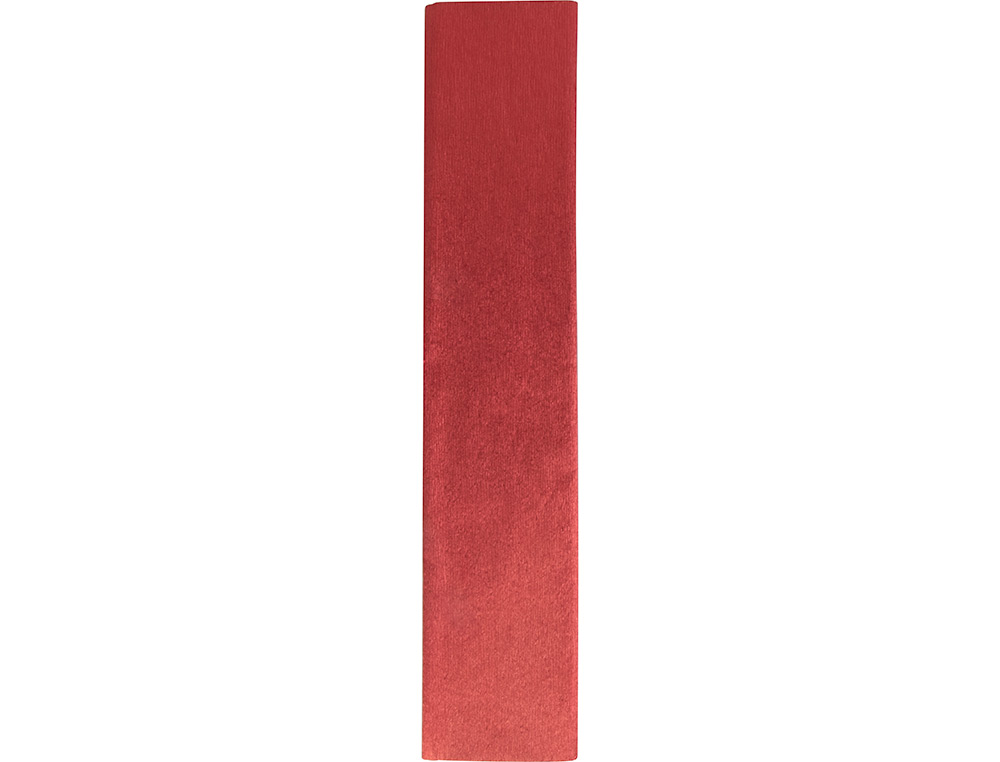 PAPEL CRESPON LIDERPAPEL 50 CM X 2.5M METALIZADO ROJO