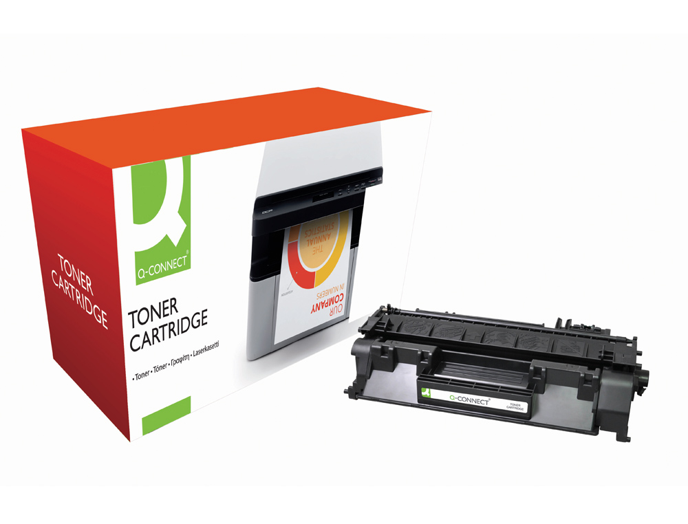 TONER Q-CONNECT COMPATIBLE HP CE505A LASERJET NEGRO P2035/2055/2055D/2055DN/P2055X-3.000PAG- .