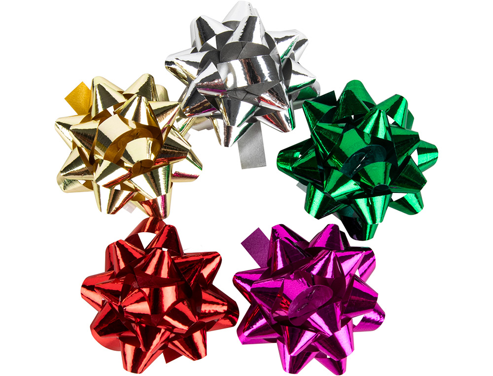 LAZOS LIDERPAPEL FANTASIA PEQUEÑOS METALIZADOS COLORES SURTIDOS